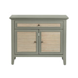 Solace Gray/Brown Two-Door Cabinet by Crestview at Eve Furniture