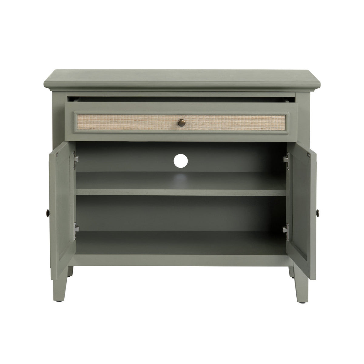 Solace Gray/Brown Two-Door Cabinet by Crestview at Eve Furniture