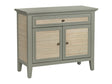 Solace Gray/Brown Two-Door Cabinet by Crestview at Eve Furniture