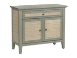 Solace Gray/Brown Two-Door Cabinet by Crestview at Eve Furniture