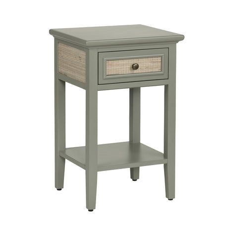 Solace Green/Brown Accent Table by Crestview at Eve Furniture