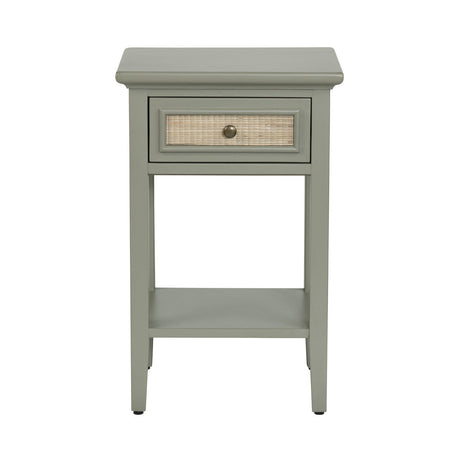 Solace Green/Brown Accent Table by Crestview at Eve Furniture