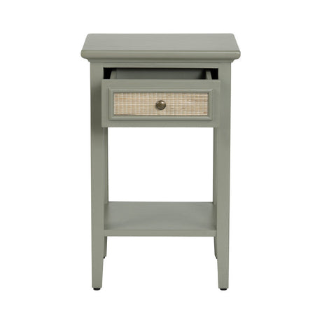 Solace Green/Brown Accent Table by Crestview at Eve Furniture