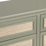 Solace Green/Brown Four-Door Sideboard by Crestview at Eve Furniture