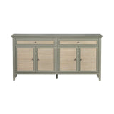 Solace Green/Brown Four-Door Sideboard by Crestview at Eve Furniture