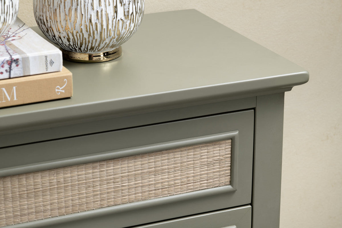 Solace Green/Brown Four-Door Sideboard by Crestview at Eve Furniture