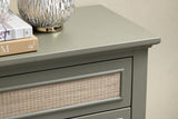 Solace Green/Brown Four-Door Sideboard by Crestview at Eve Furniture