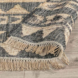 Solana Black Natural Distressed Rug by Classic Home at Eve Furniture