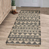 Solana Black Natural Distressed Rug by Classic Home at Eve Furniture