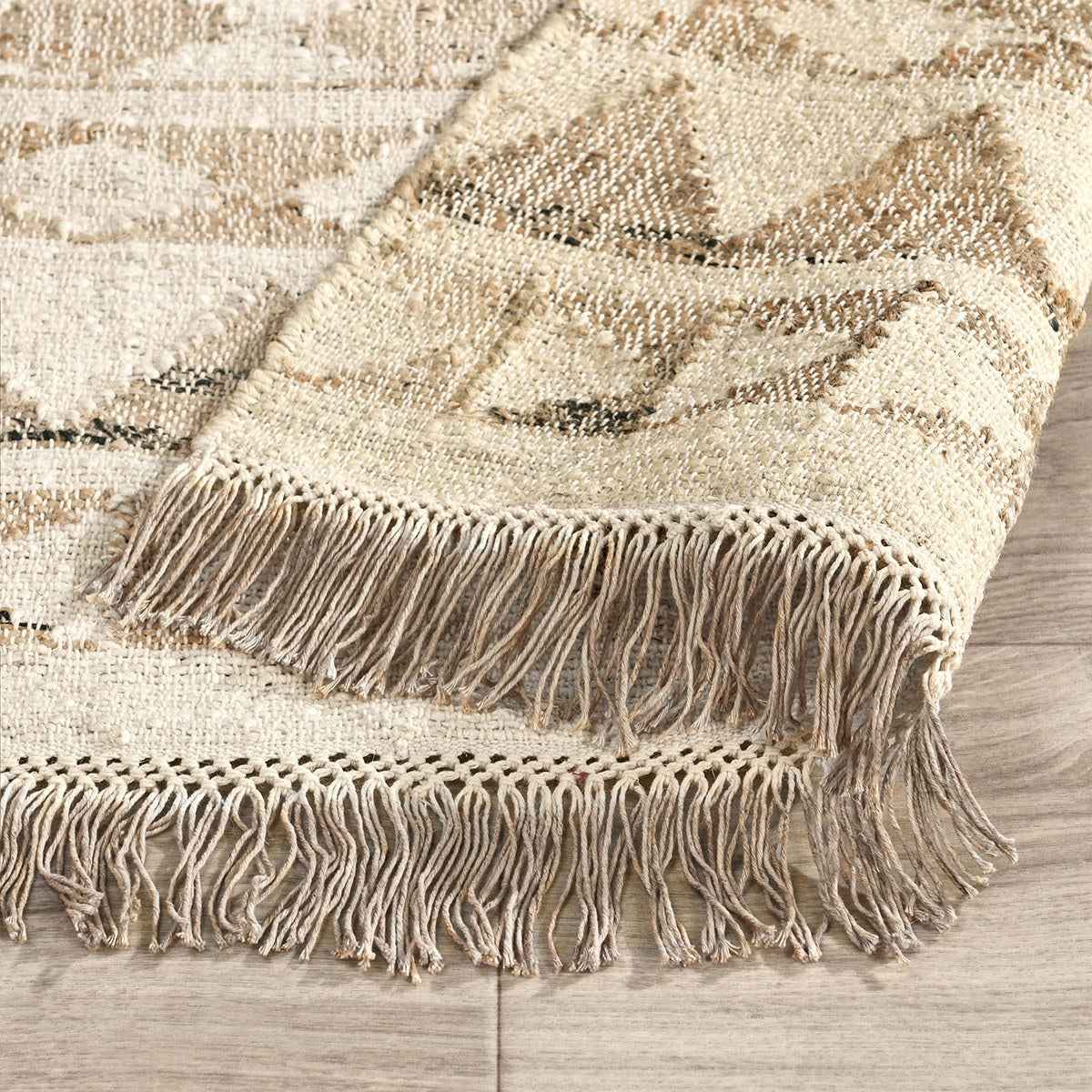 Solana Ivory Natural Distressed Rug by Classic Home at Eve Furniture