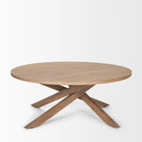 Solana Light Brown Wood Coffee Table by Mercana at Eve Furniture