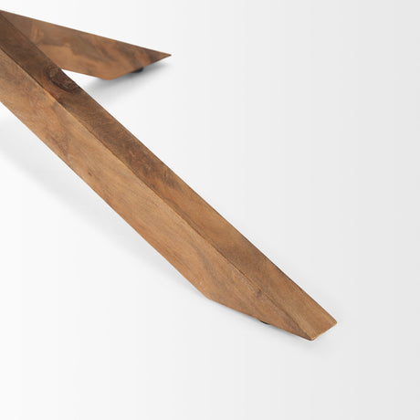 Solana Light Brown Wood Coffee Table by Mercana at Eve Furniture