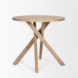 Solana Light Brown Wood Foyer Table by Mercana at Eve Furniture