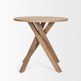 Solana Light Brown Wood Foyer Table by Mercana at Eve Furniture