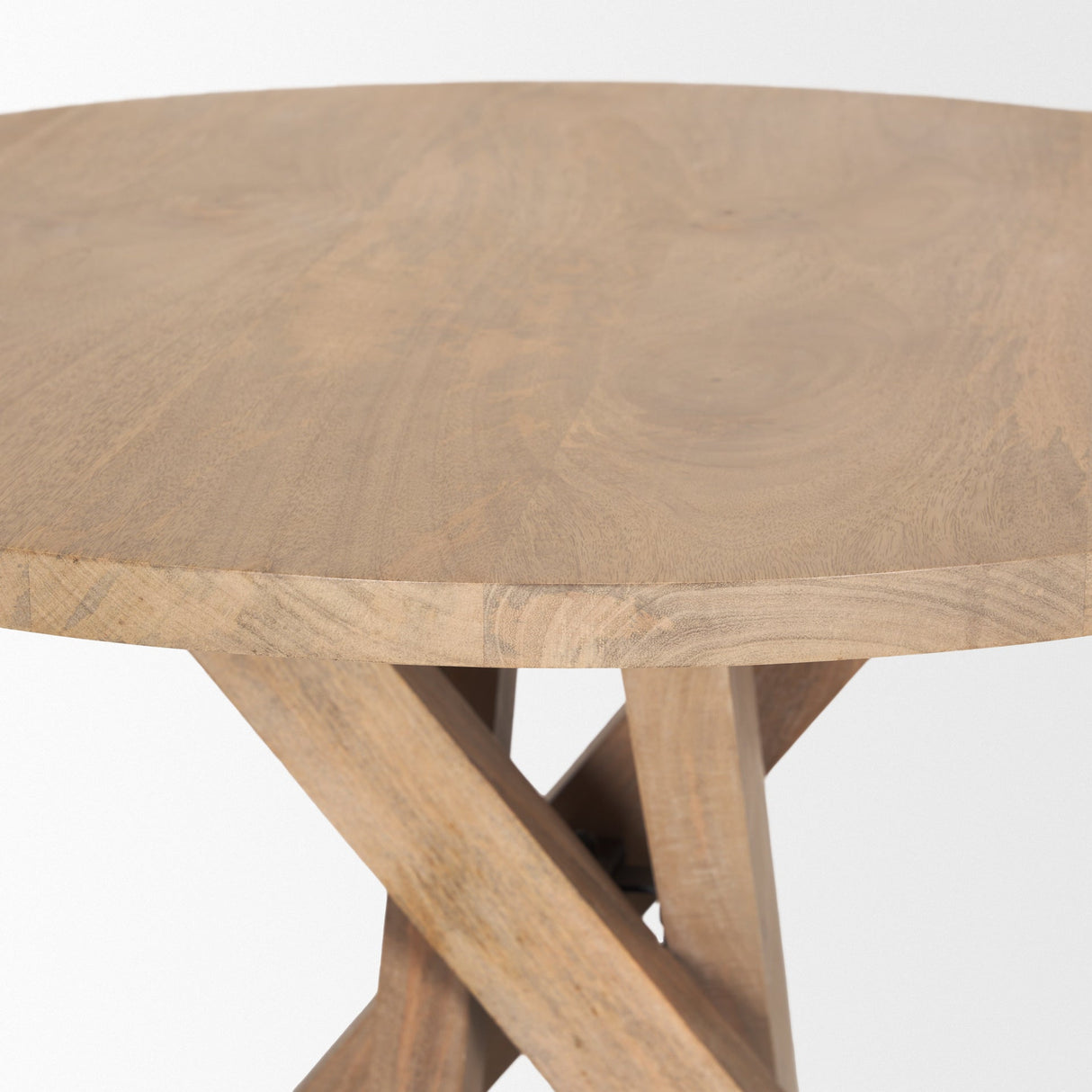 Solana Light Brown Wood Foyer Table by Mercana at Eve Furniture