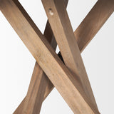 Solana Light Brown Wood Foyer Table by Mercana at Eve Furniture