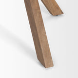 Solana Light Brown Wood Foyer Table by Mercana at Eve Furniture