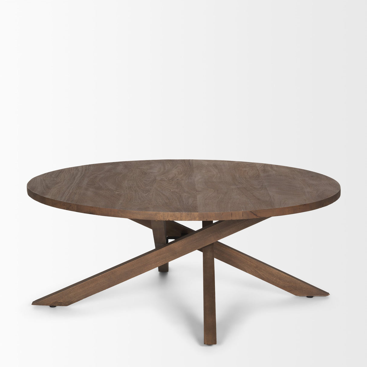 Solana Medium Brown Wood Coffee Table by Mercana at Eve Furniture