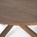 Solana Medium Brown Wood Coffee Table by Mercana at Eve Furniture