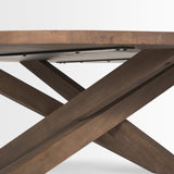 Solana Medium Brown Wood Coffee Table by Mercana at Eve Furniture
