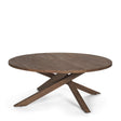 Solana Medium Brown Wood Coffee Table by Mercana at Eve Furniture