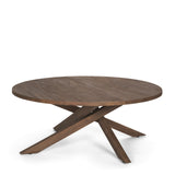 Solana Medium Brown Wood Coffee Table by Mercana at Eve Furniture