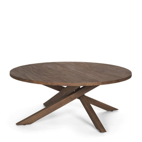 Solana Medium Brown Wood Coffee Table by Mercana at Eve Furniture