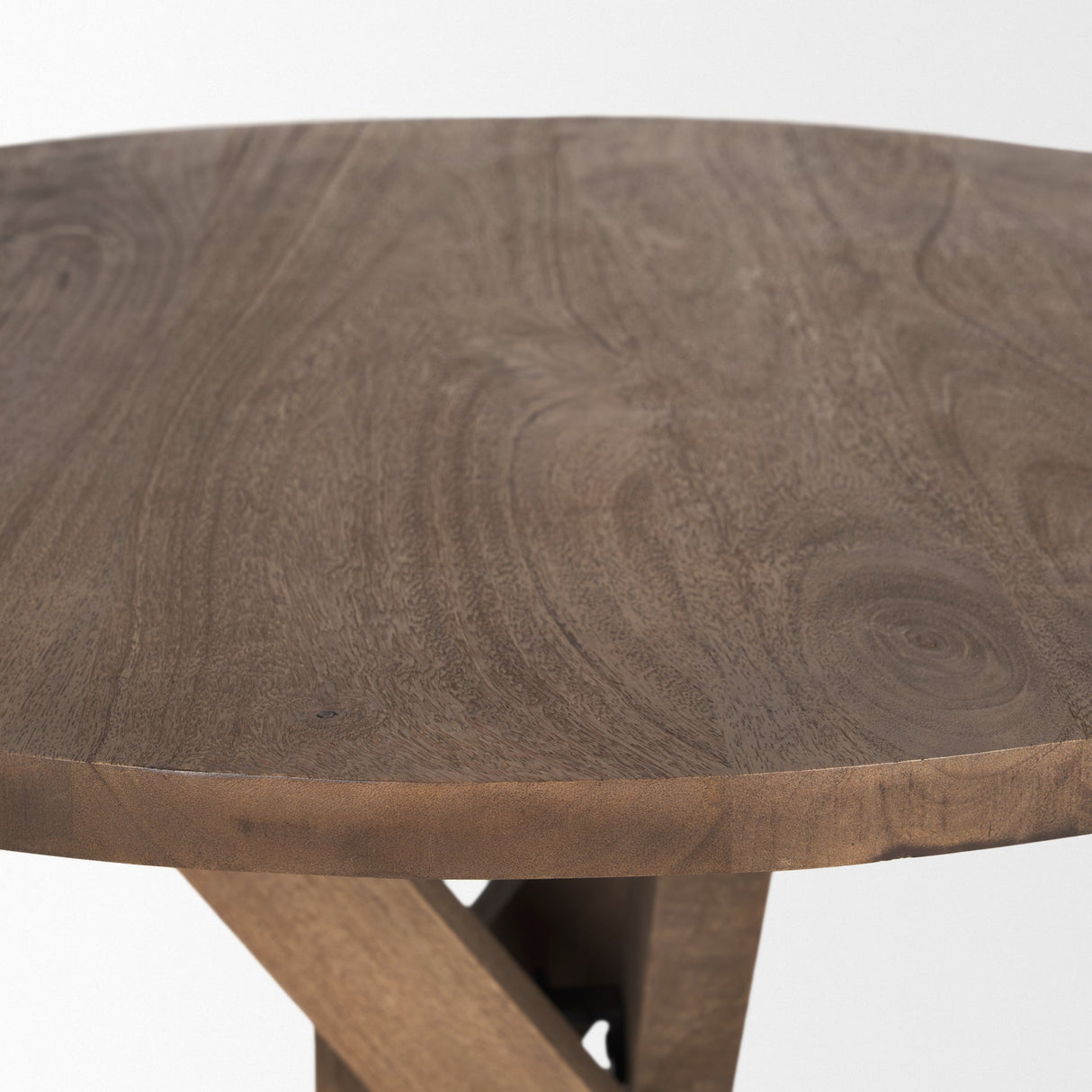 Solana Medium Brown Wood Foyer Table by Mercana at Eve Furniture