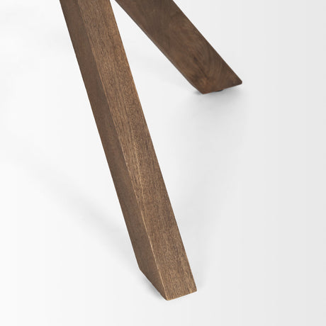 Solana Medium Brown Wood Foyer Table by Mercana at Eve Furniture