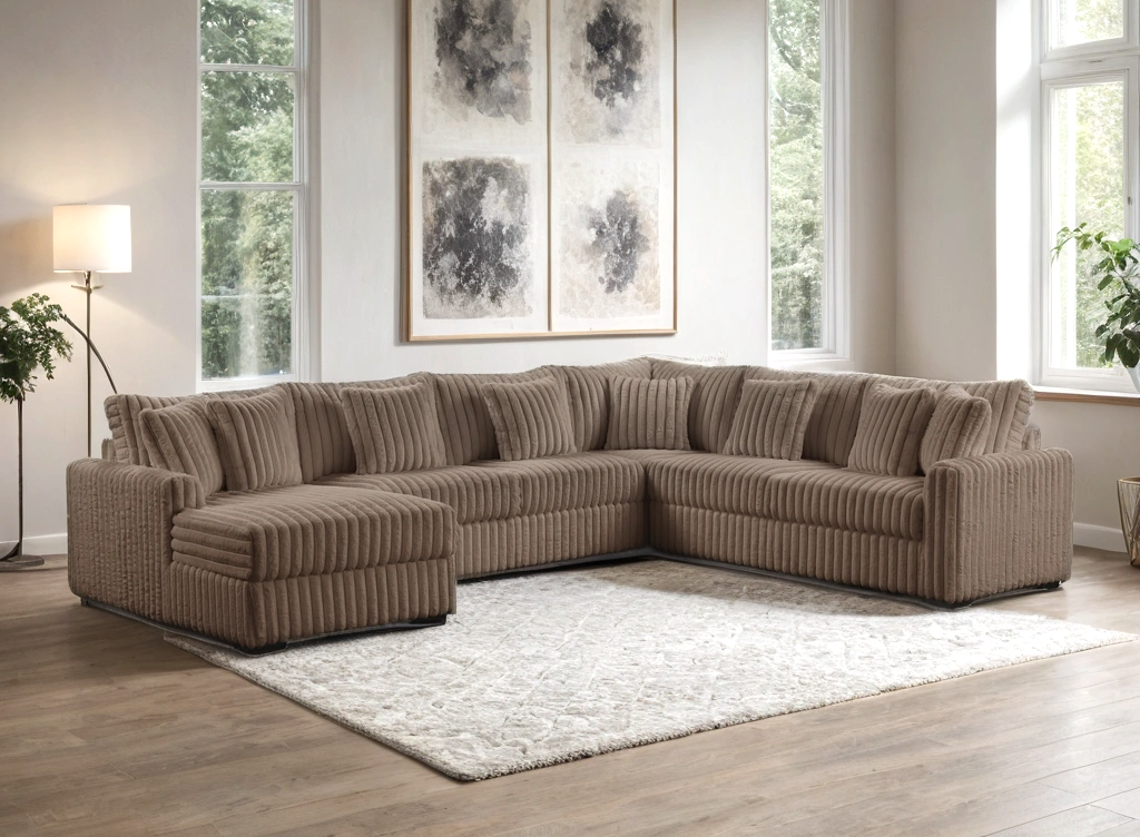 Solana Mocha Sectional by Happy Homes at Eve Furniture