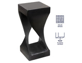 Solana Solid Wood Accent Table, Black Finish by Steve Silver at Eve Furniture