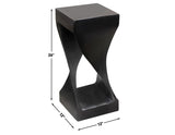 Solana Solid Wood Accent Table, Black Finish by Steve Silver at Eve Furniture