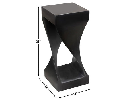 Solana Solid Wood Accent Table, Black Finish by Steve Silver at Eve Furniture