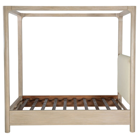 Solano 85-inch Weathered Mango Eastern King Canopy Bed by Coaster at Eve Furniture