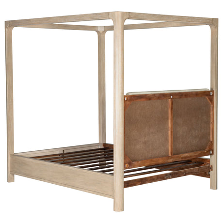 Solano 85-inch Weathered Mango Eastern King Canopy Bed by Coaster at Eve Furniture