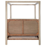 Solano 85-inch Weathered Mango Eastern King Canopy Bed by Coaster at Eve Furniture