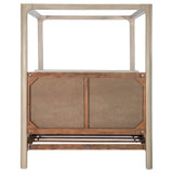 Solano 85-inch Weathered Mango Eastern King Canopy Bed by Coaster at Eve Furniture