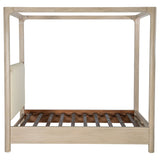 Solano 85-inch Weathered Mango Queen Canopy Bed by Coaster at Eve Furniture
