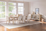 Solano Beige Upholstered Dining Side Chair (Set of 2) by Coaster at Eve Furniture