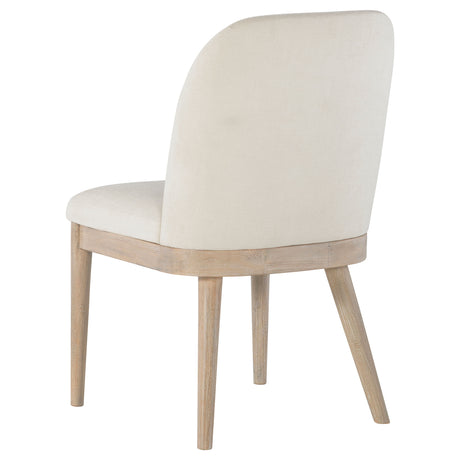 Solano Beige Upholstered Dining Side Chair (Set of 2) by Coaster at Eve Furniture
