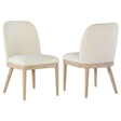 Solano Beige Upholstered Dining Side Chair (Set of 2) by Coaster at Eve Furniture