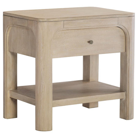 Solano Weathered Mango 1-drawer Nightstand Bedside Table by Coaster at Eve Furniture