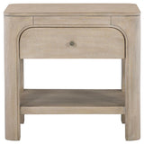 Solano Weathered Mango 1-drawer Nightstand Bedside Table by Coaster at Eve Furniture