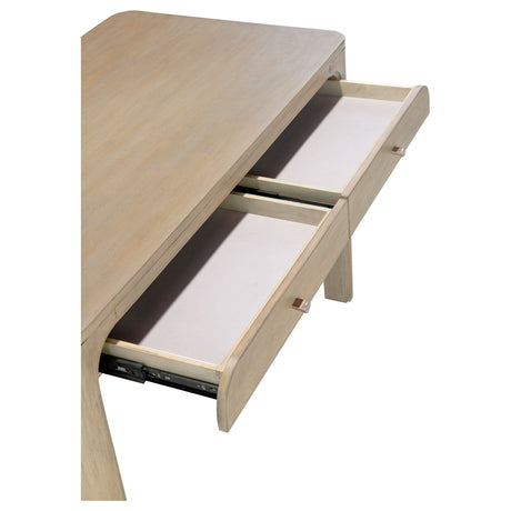 Solano Weathered Mango 2-drawer Makeup Table Vanity Desk by Coaster at Eve Furniture