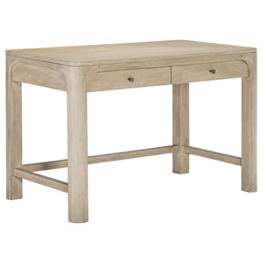 Solano Weathered Mango 2-drawer Makeup Table Vanity Desk by Coaster at Eve Furniture