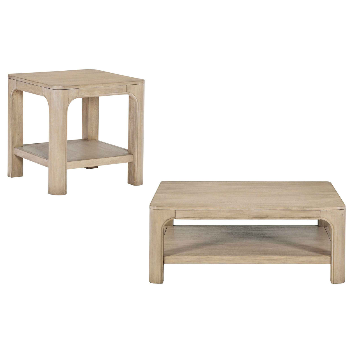 Solano Weathered Mango 2-piece Square Coffee Table Set by Coaster at Eve Furniture
