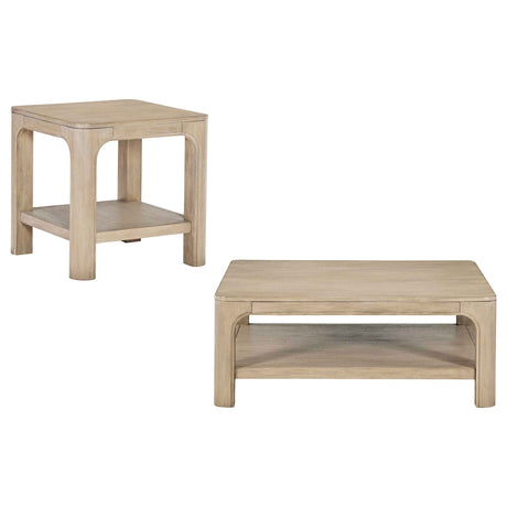 Solano Weathered Mango 2-piece Square Coffee Table Set by Coaster at Eve Furniture