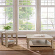 Solano Weathered Mango 2-piece Square Coffee Table Set by Coaster at Eve Furniture