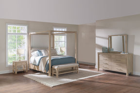 Solano Weathered Mango 4-Piece Eastern King Bedroom Set by Coaster at Eve Furniture