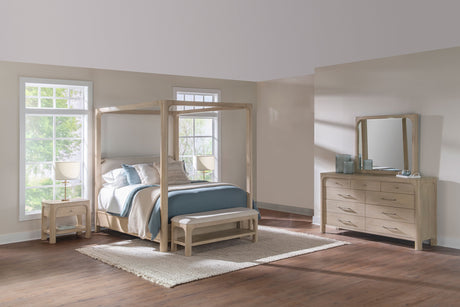 Solano Weathered Mango 4-Piece Eastern King Bedroom Set by Coaster at Eve Furniture